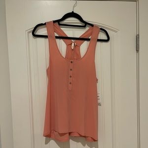 Frenchi racer back coral tank